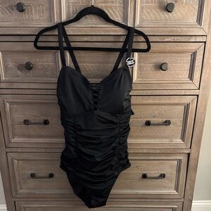 Torrid Wireless Lattice One Piece Swimsuit